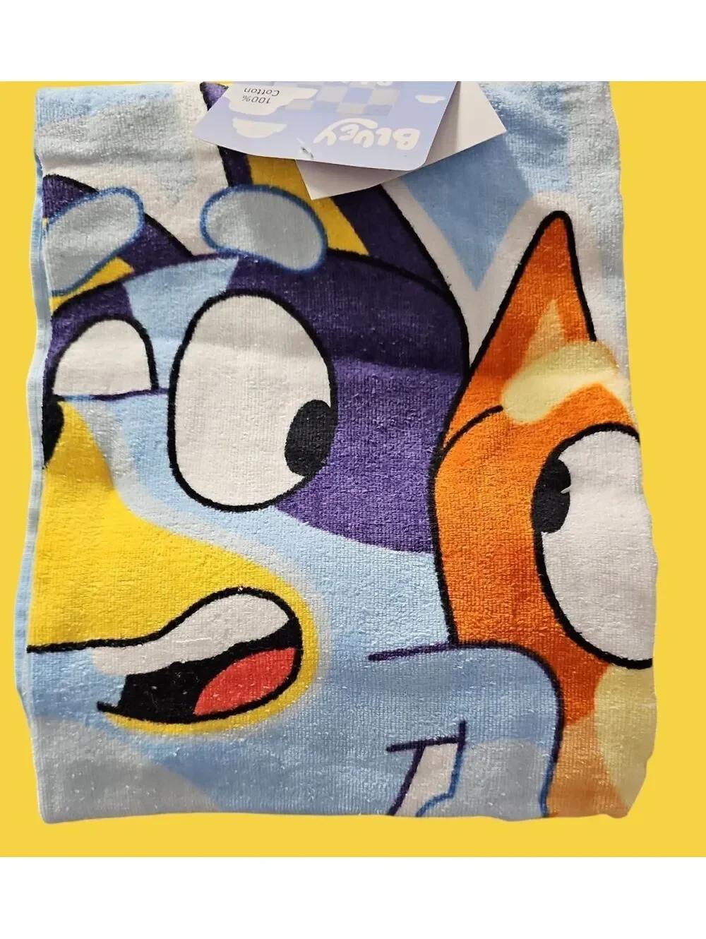 Bluey Bingo Beach Towel 28x58 100% Cotton Kids Bath Pool Towel NWT Disney